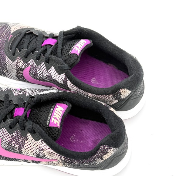 Nike Flex Experience RN 4 Womens Running Shoes Black Purple Pink 749177-005 - Picture 5 of 9
